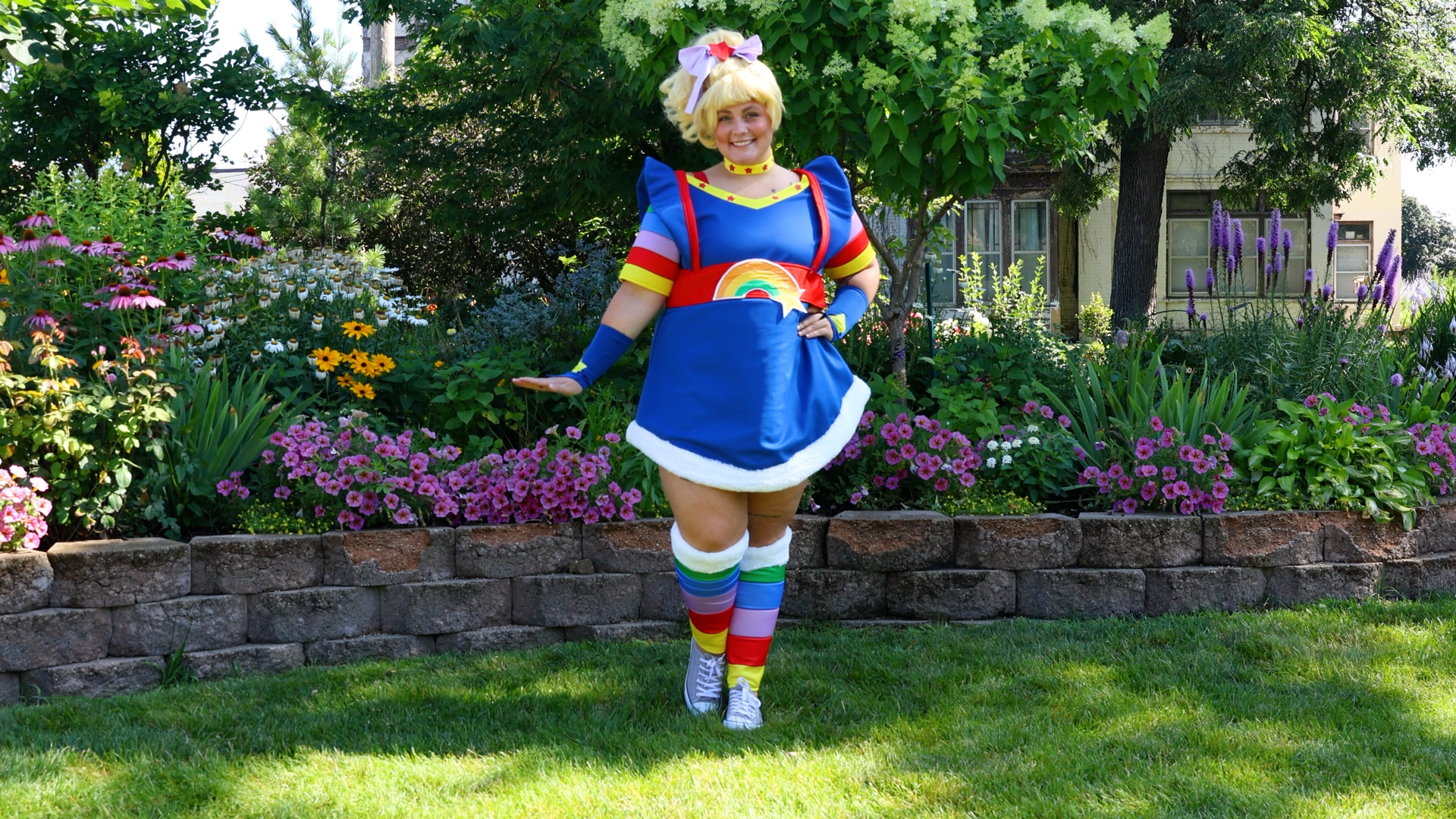 FUN6977PL Women's Plus Size Rainbow Brite Costume